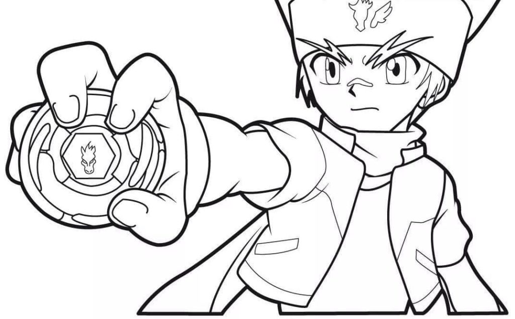 Çocuklar İçin Beyblade Boyama Sayfaları 