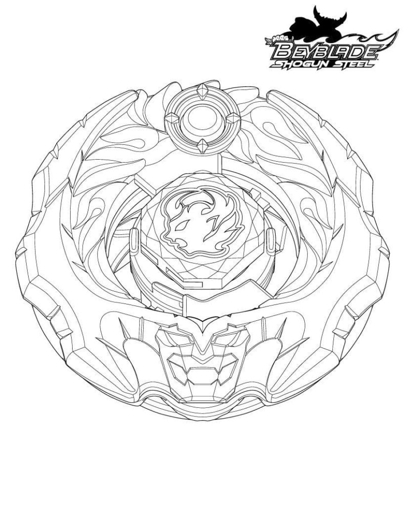 Çocuklar İçin Beyblade Boyama Sayfaları 