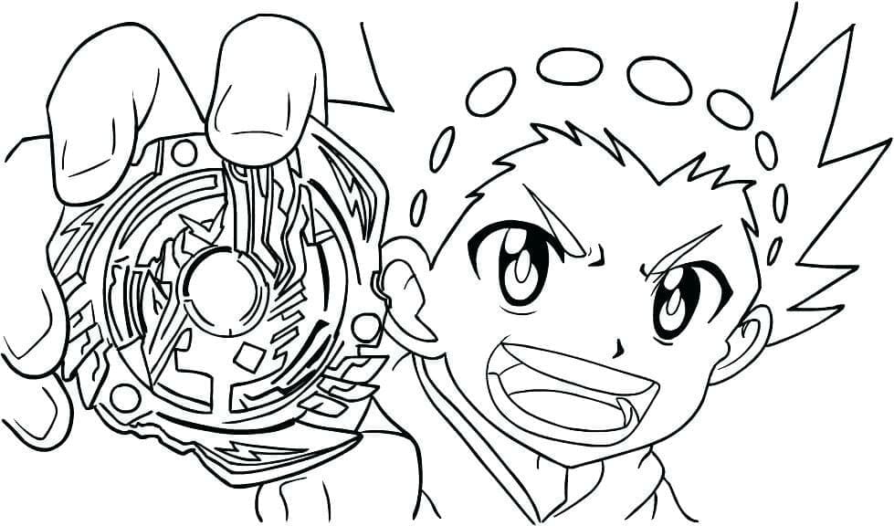Çocuklar İçin Beyblade Boyama Sayfaları 