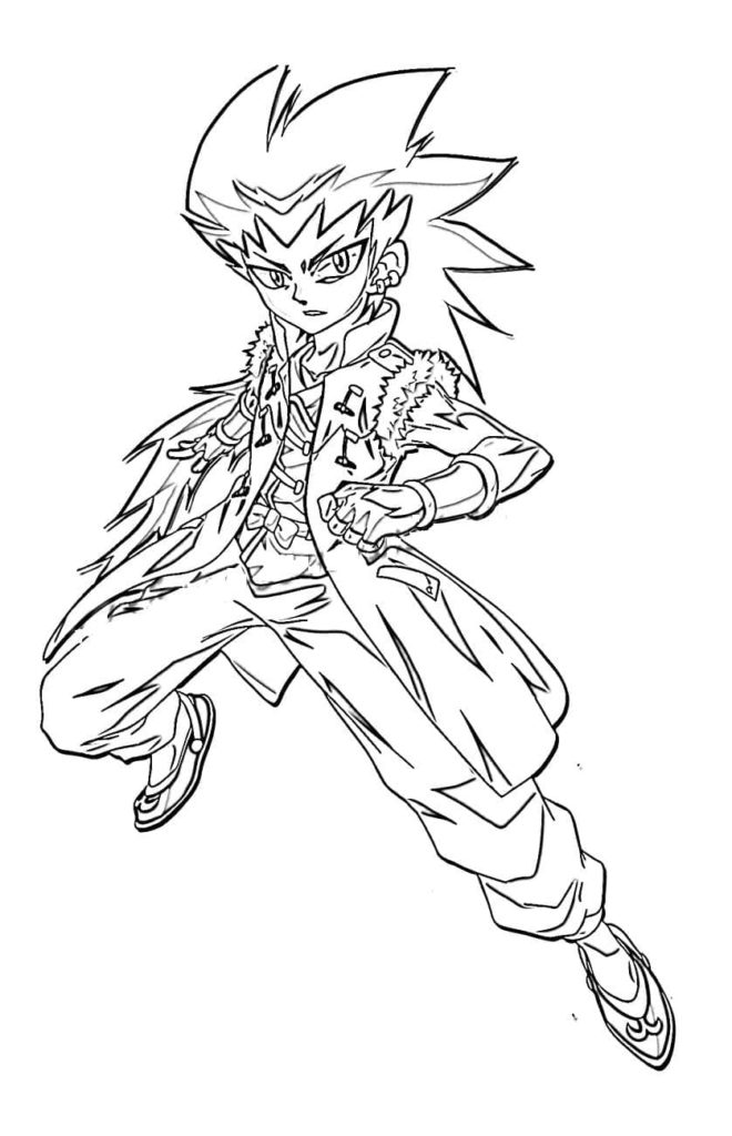 Çocuklar İçin Beyblade Boyama Sayfaları 