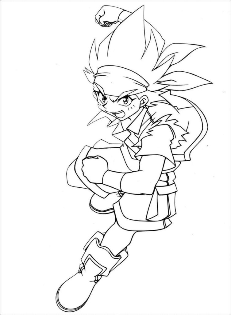 Çocuklar İçin Beyblade Boyama Sayfaları 