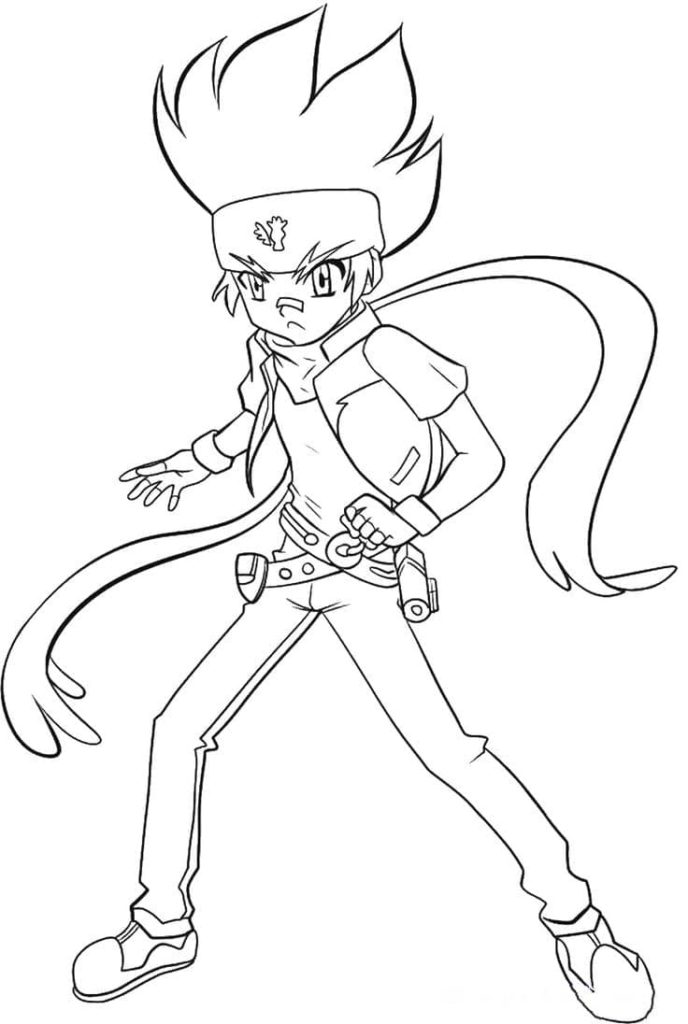 Çocuklar İçin Beyblade Boyama Sayfaları 