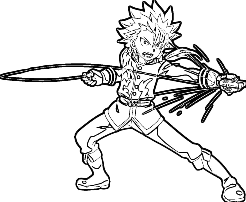 Çocuklar İçin Beyblade Boyama Sayfaları 