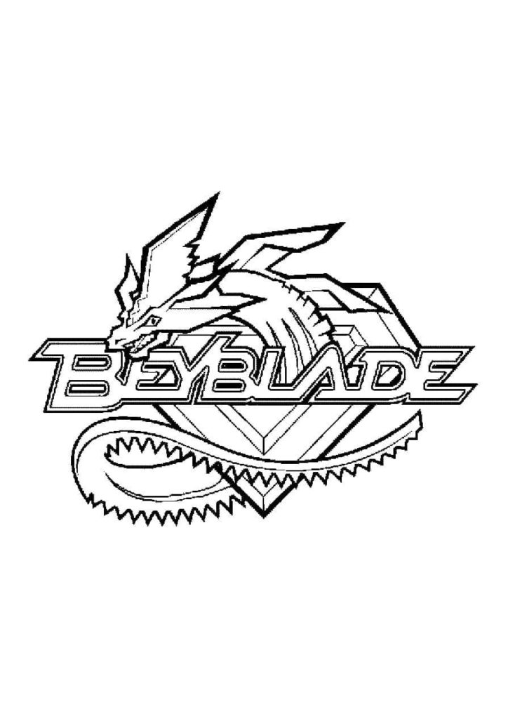 Çocuklar İçin Beyblade Boyama Sayfaları 