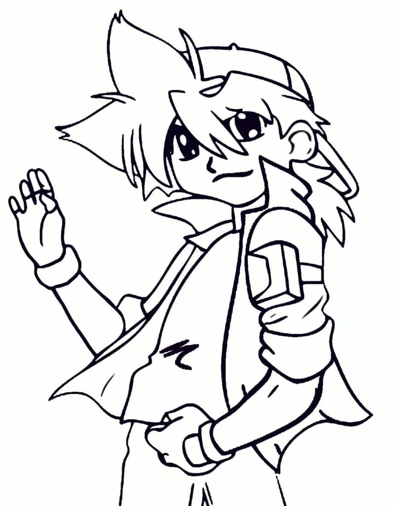 Çocuklar İçin Beyblade Boyama Sayfaları 