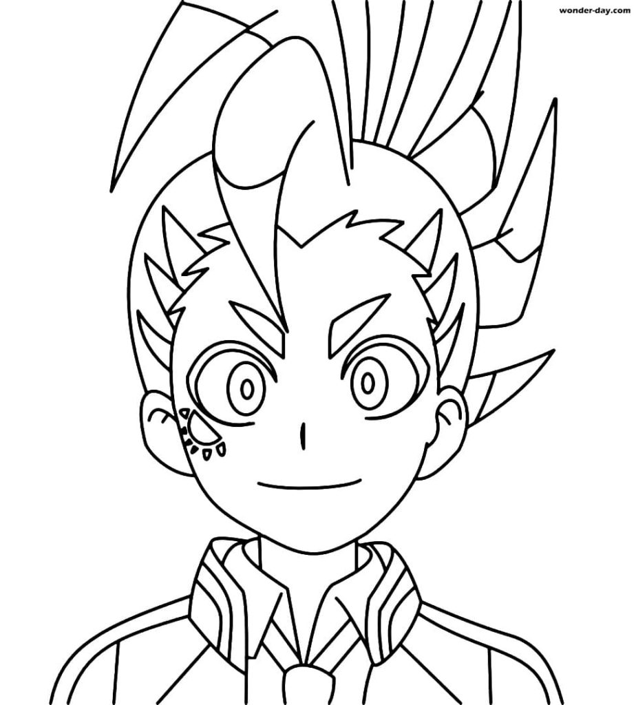 Çocuklar İçin Beyblade Boyama Sayfaları 