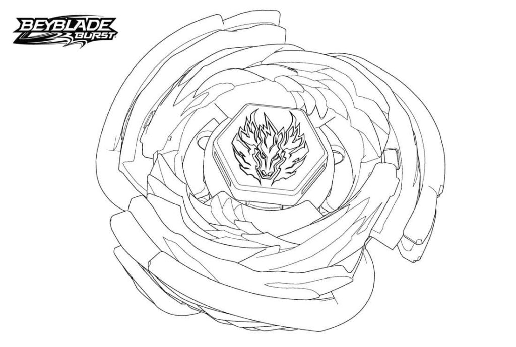 Çocuklar İçin Beyblade Boyama Sayfaları 