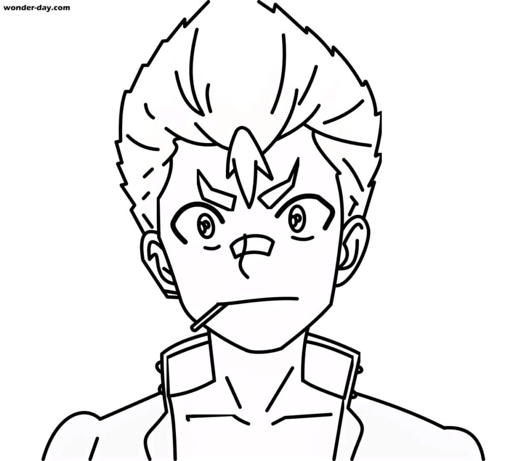 Çocuklar İçin Beyblade Boyama Sayfaları 