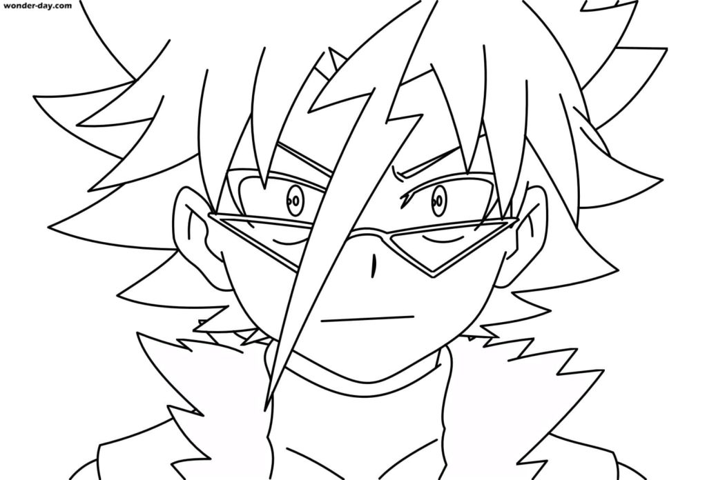 Çocuklar İçin Beyblade Boyama Sayfaları 