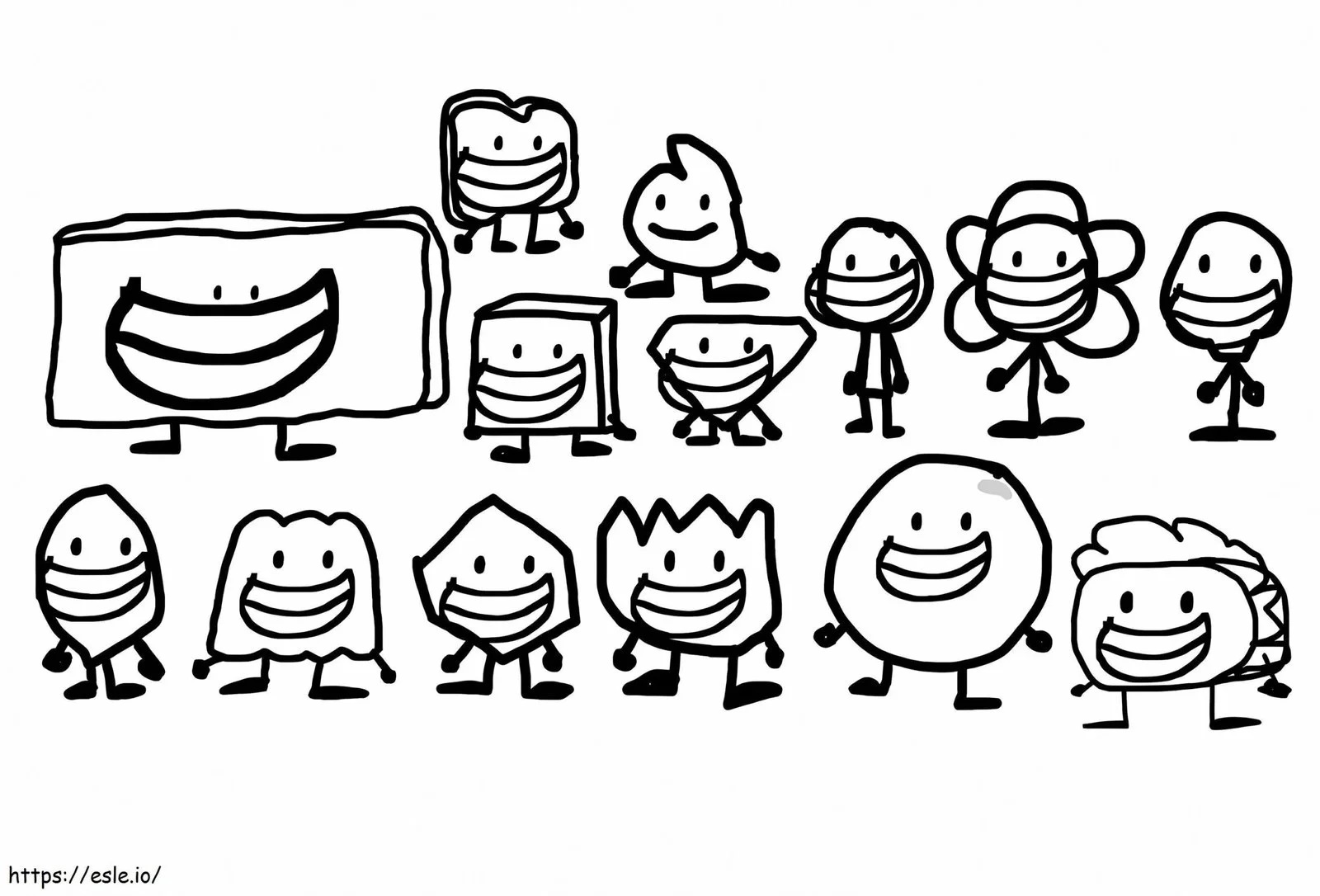 Çocuklar İçin bfdi Boyama Sayfaları 