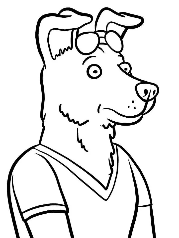 Çocuklar İçin Bojack At Adam Boyama Sayfaları 