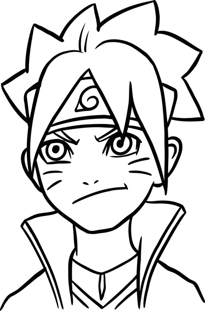 Çocuklar İçin Boruto Boyama Sayfaları 