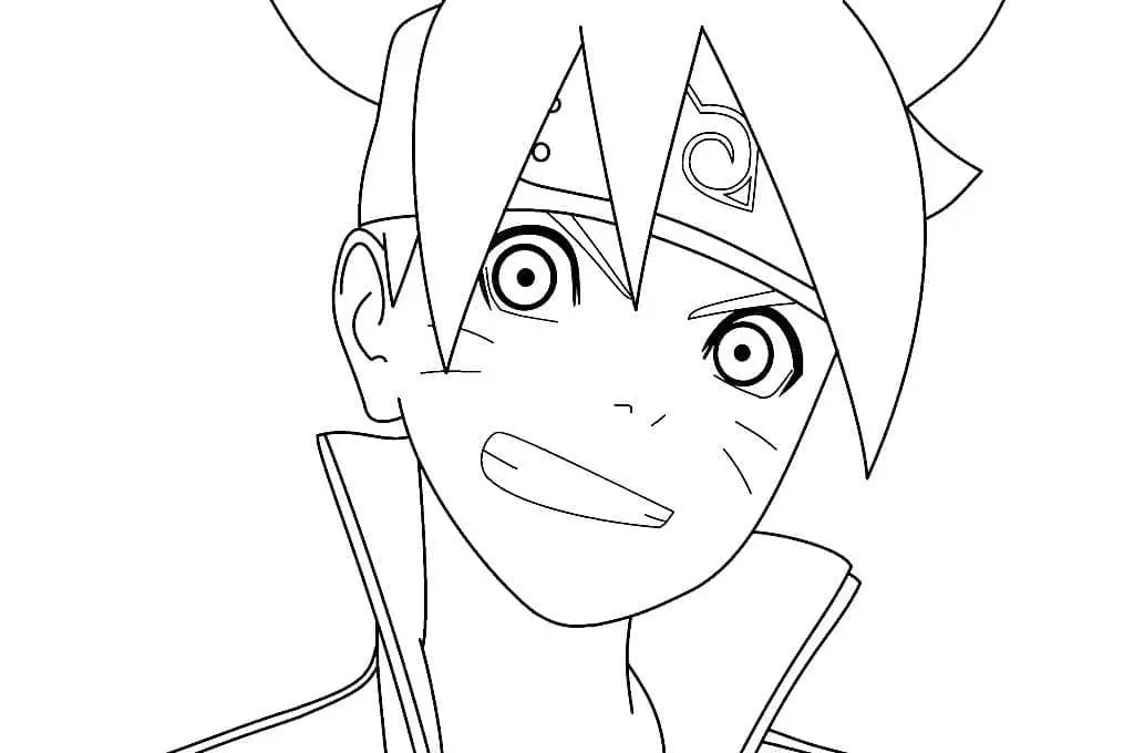 Çocuklar İçin Boruto Boyama Sayfaları 