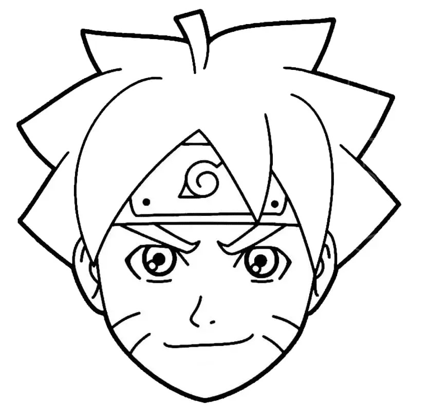 Çocuklar İçin Boruto Boyama Sayfaları 