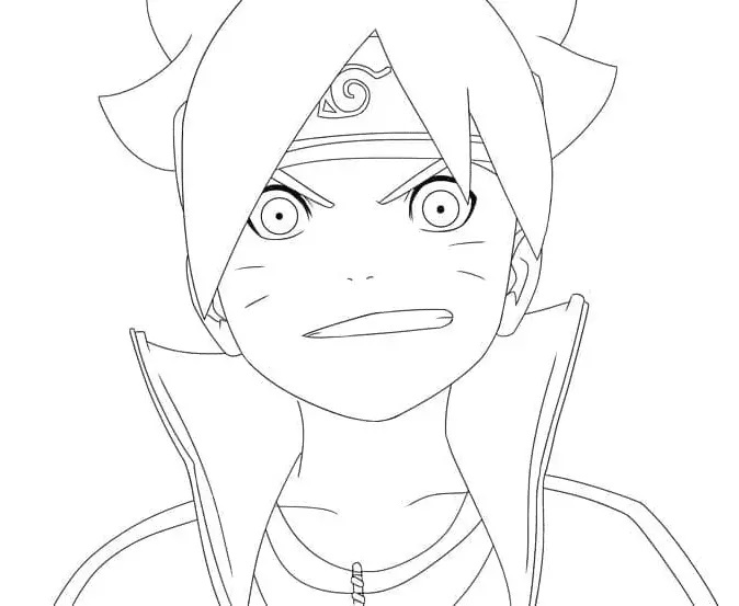 Çocuklar İçin Boruto Boyama Sayfaları 