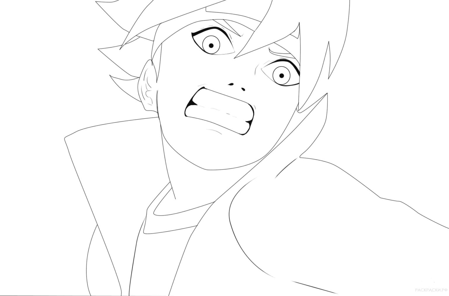 Çocuklar İçin Boruto Boyama Sayfaları 