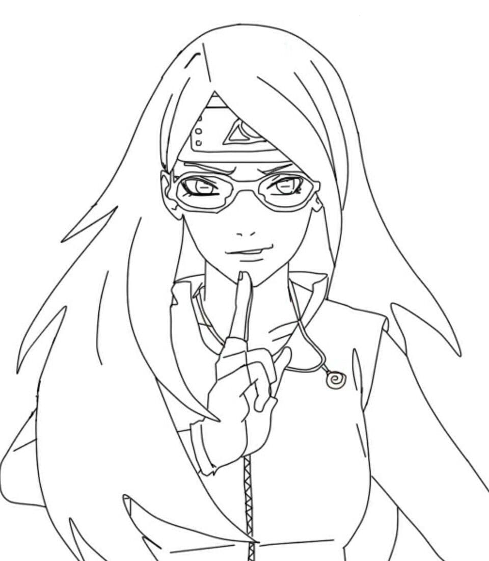 Çocuklar İçin Boruto Boyama Sayfaları 