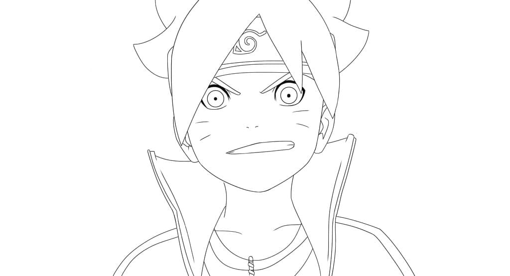 Çocuklar İçin Boruto Boyama Sayfaları 