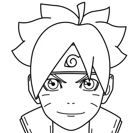 Çocuklar İçin Boruto Boyama Sayfaları 