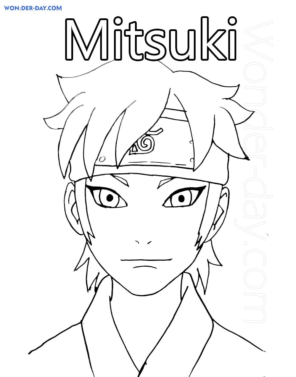 Çocuklar İçin Boruto Boyama Sayfaları 