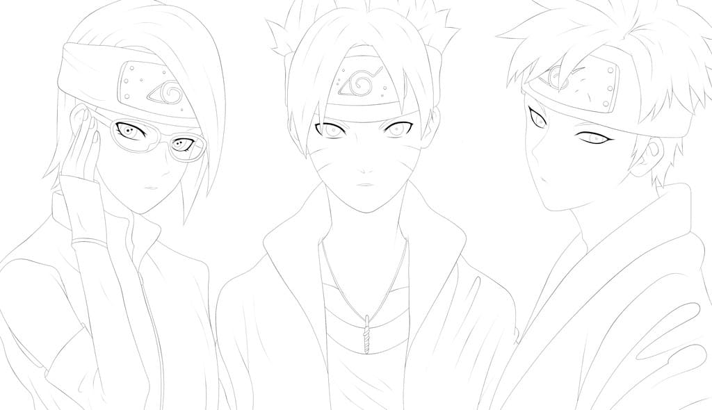 Çocuklar İçin Boruto Boyama Sayfaları 