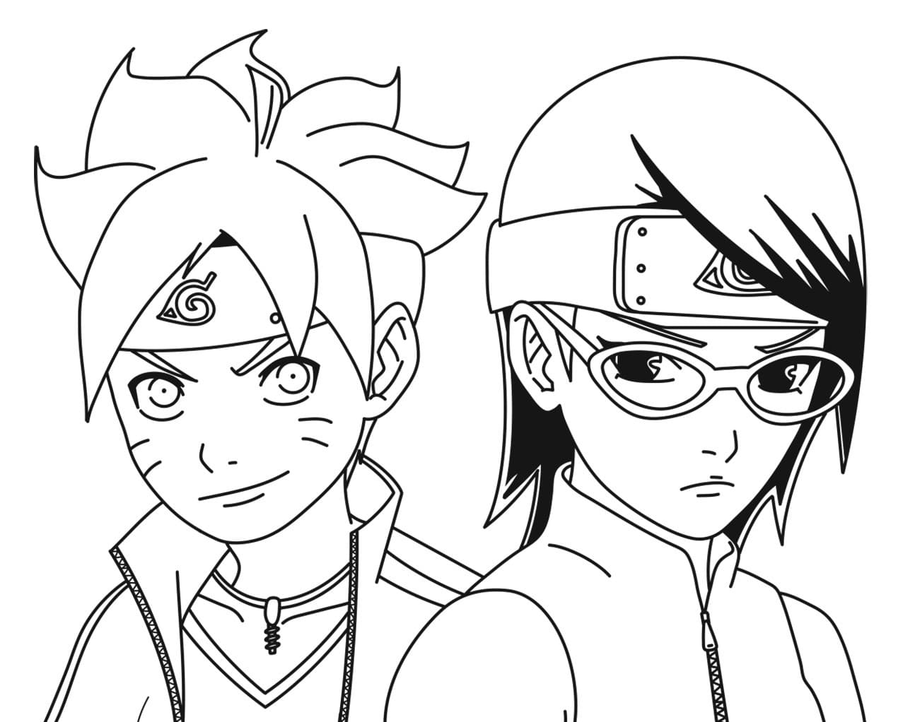 Çocuklar İçin Boruto Boyama Sayfaları 