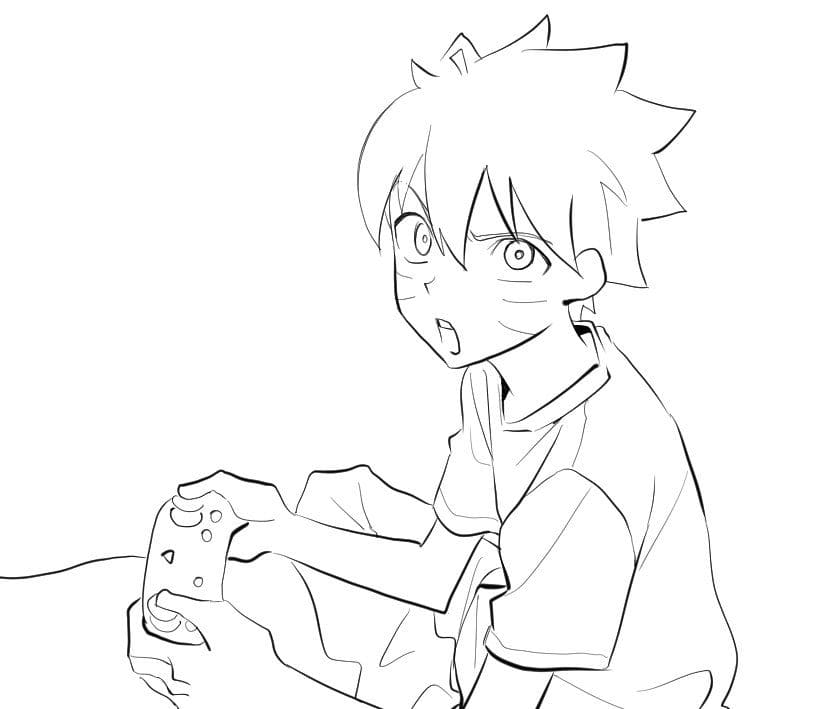 Çocuklar İçin Boruto Boyama Sayfaları 