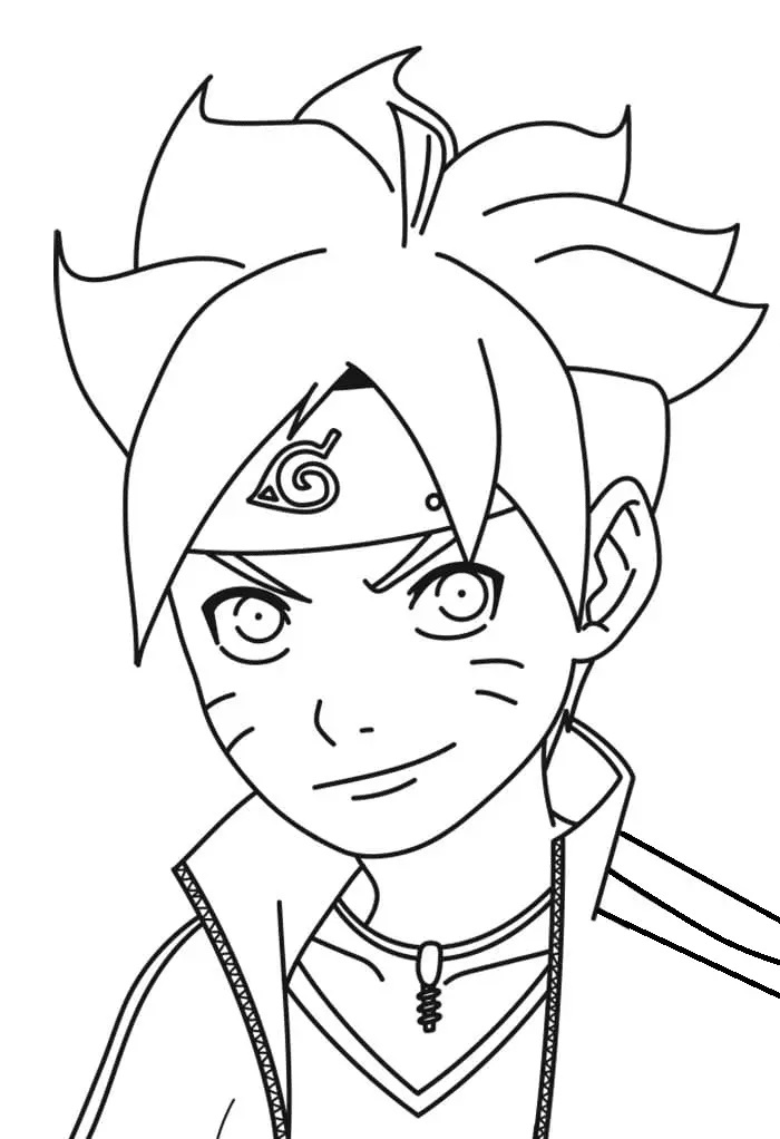 Çocuklar İçin Boruto Boyama Sayfaları 