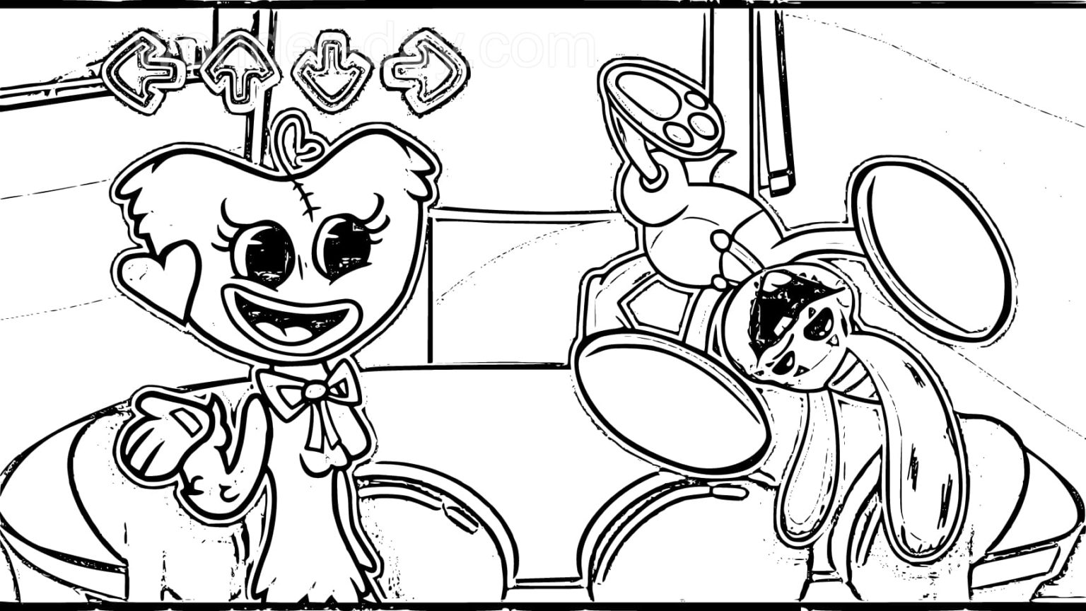 Çocuklar İçin bunzo_bunny Boyama Sayfaları 