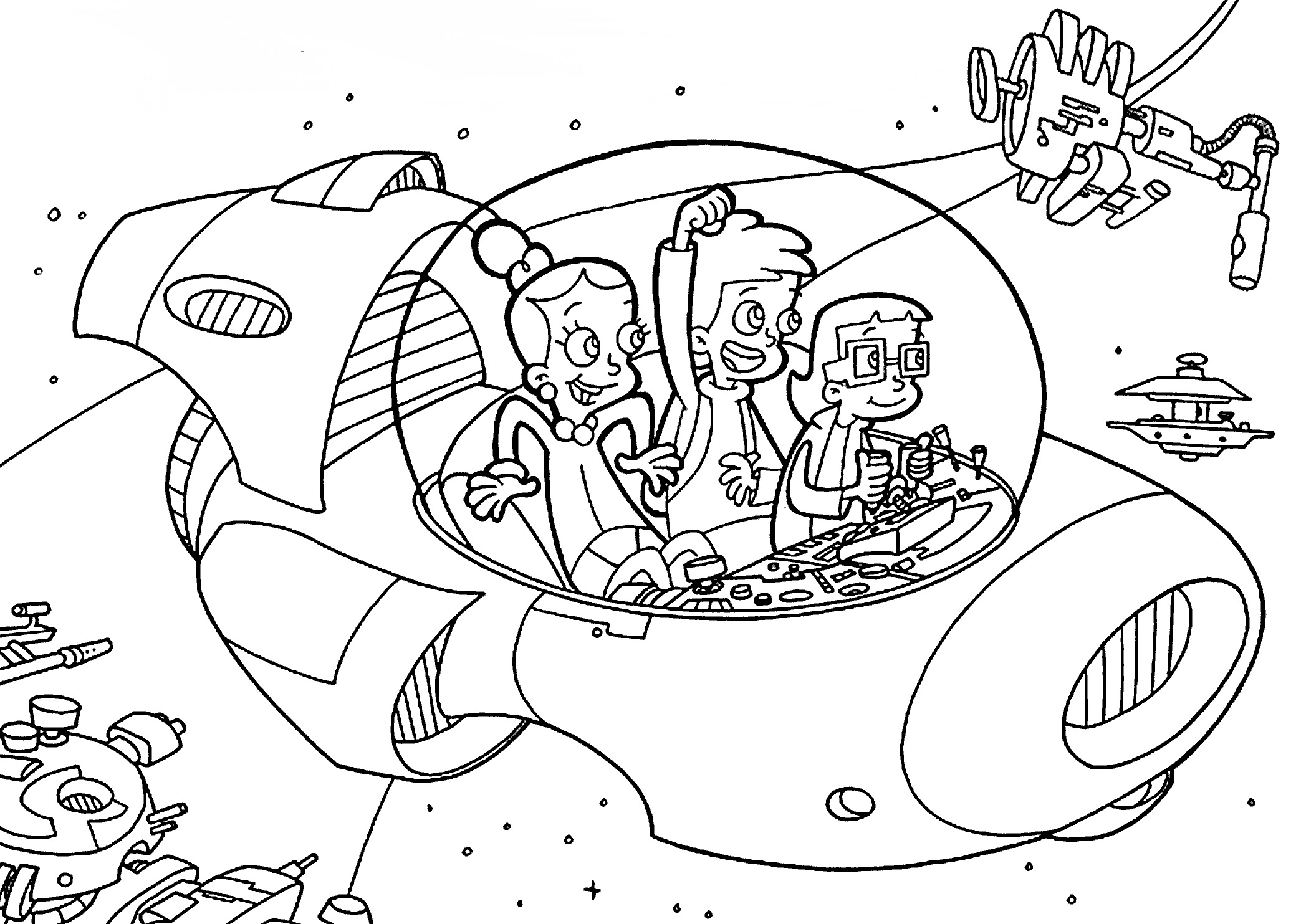 Çocuklar İçin Buzz Cyberchase Boyama Sayfaları 