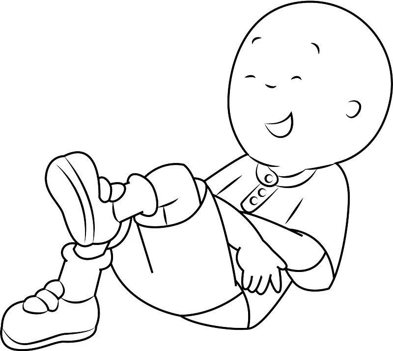 Çocuklar İçin Caillou Boyama Sayfaları 