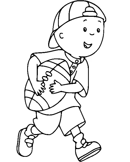 Çocuklar İçin Caillou Boyama Sayfaları 
