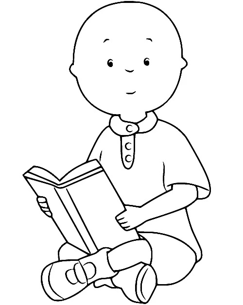 Çocuklar İçin Caillou Boyama Sayfaları 