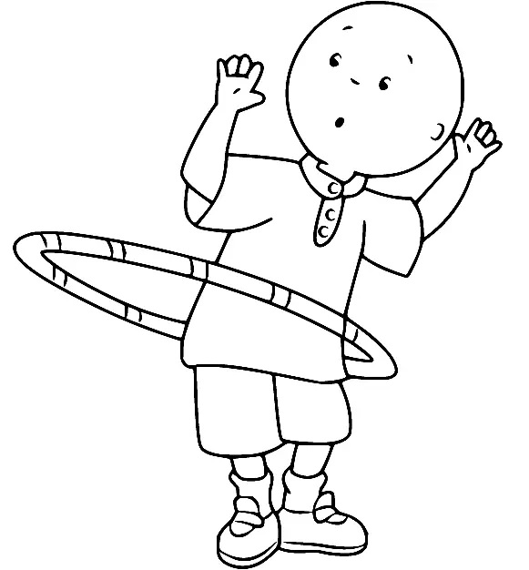 Çocuklar İçin Caillou Boyama Sayfaları 