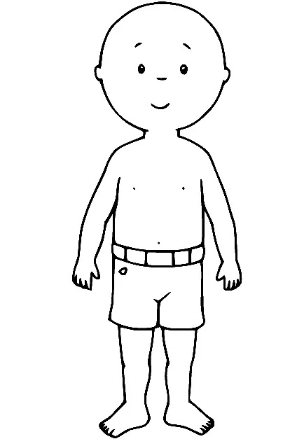 Çocuklar İçin Caillou Boyama Sayfaları 