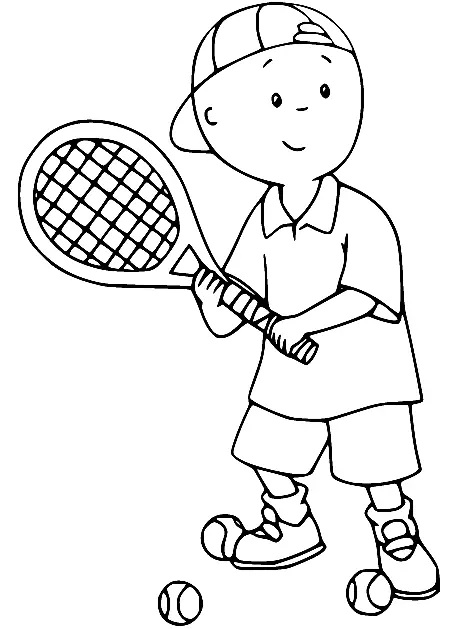 Çocuklar İçin Caillou Boyama Sayfaları 