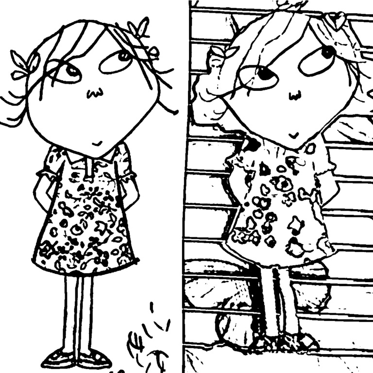 Çocuklar İçin charlie-ve-lola Boyama Sayfaları 