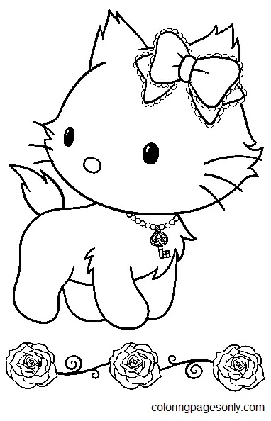 Çocuklar İçin Charmmy Kitty Boyama Sayfaları 