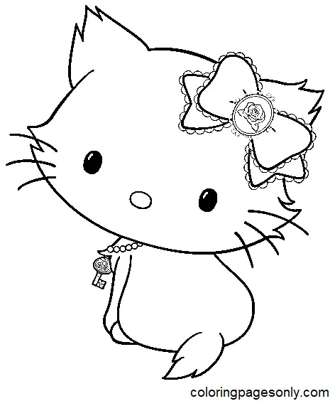 Çocuklar İçin Charmmy Kitty Boyama Sayfaları 