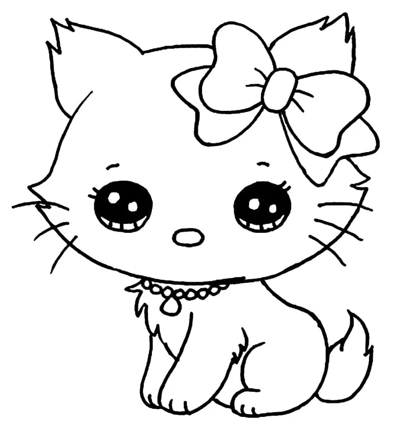 Çocuklar İçin Charmmy Kitty Boyama Sayfaları 