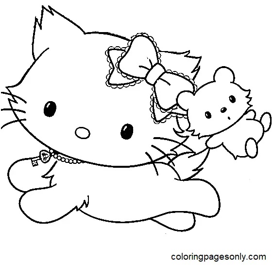 Çocuklar İçin Charmmy Kitty Boyama Sayfaları 