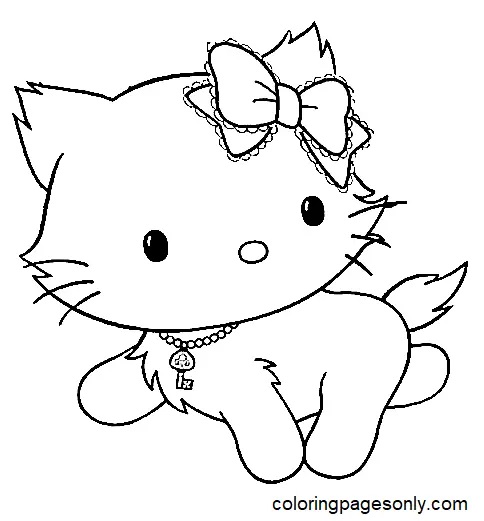 Çocuklar İçin Charmmy Kitty Boyama Sayfaları 