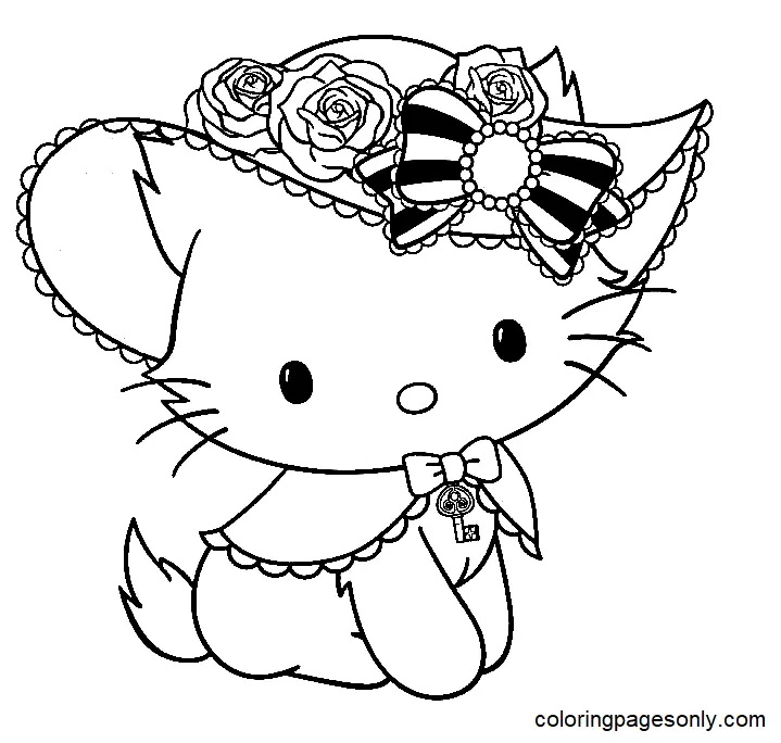Çocuklar İçin Charmmy Kitty Boyama Sayfaları 