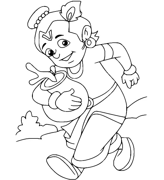 Çocuklar İçin Chhota Bheem Boyama Sayfaları 