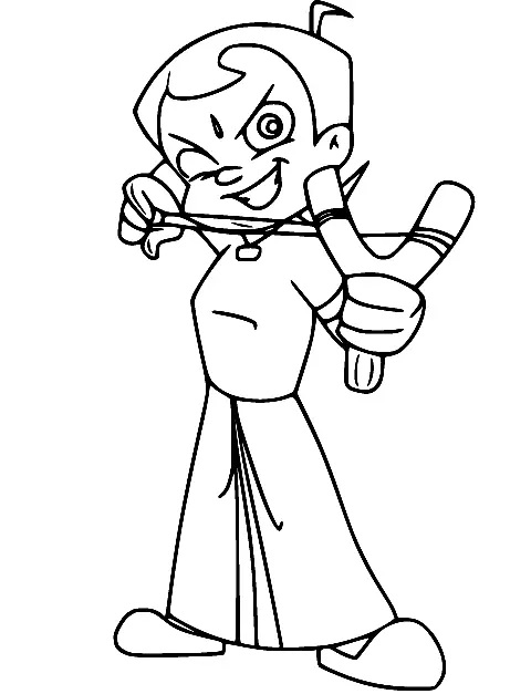 Çocuklar İçin Chhota Bheem Boyama Sayfaları 