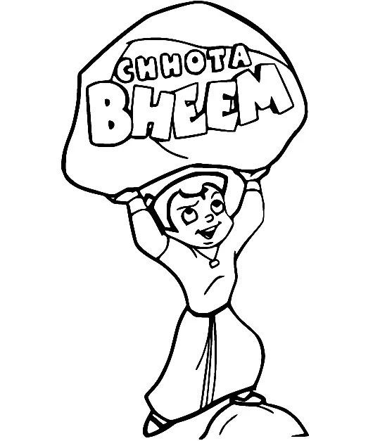 Çocuklar İçin Chhota Bheem Boyama Sayfaları 