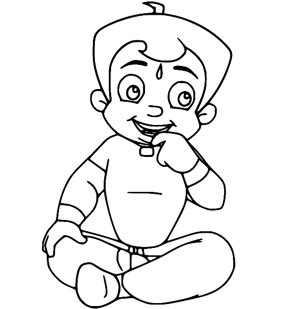 Çocuklar İçin Chhota Bheem Boyama Sayfaları 