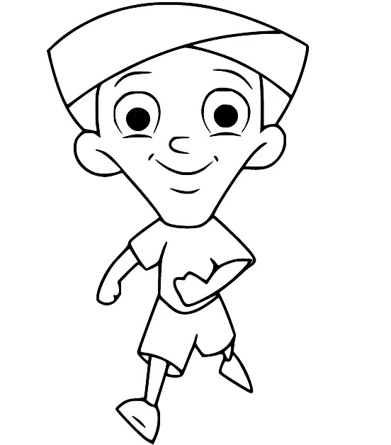 Çocuklar İçin Chhota Bheem Boyama Sayfaları 