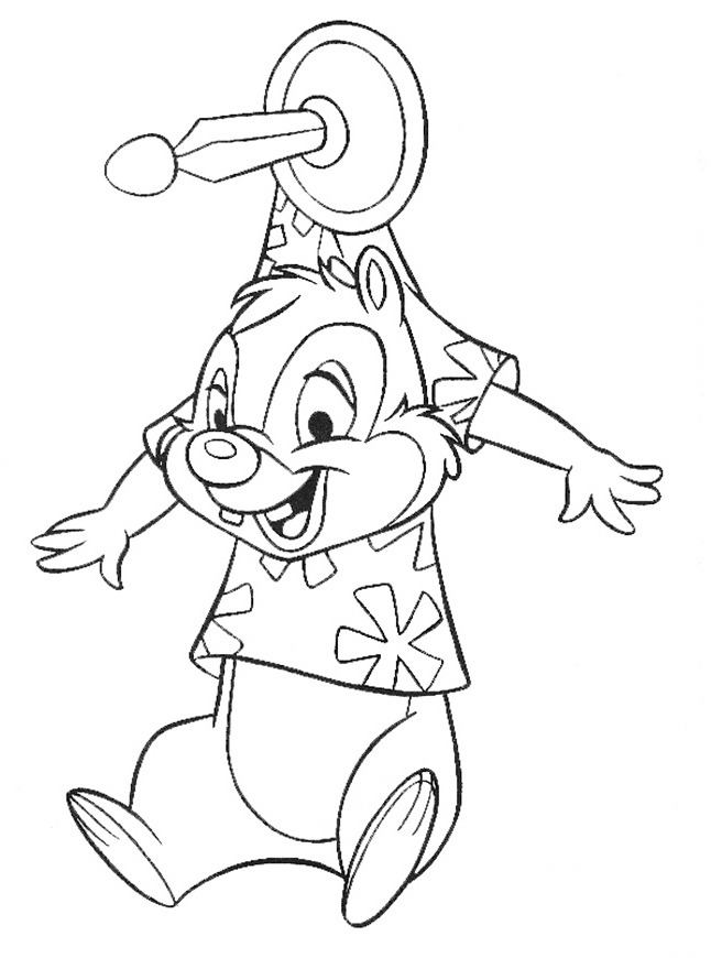 Çocuklar İçin chip-and-dale Boyama Sayfaları 