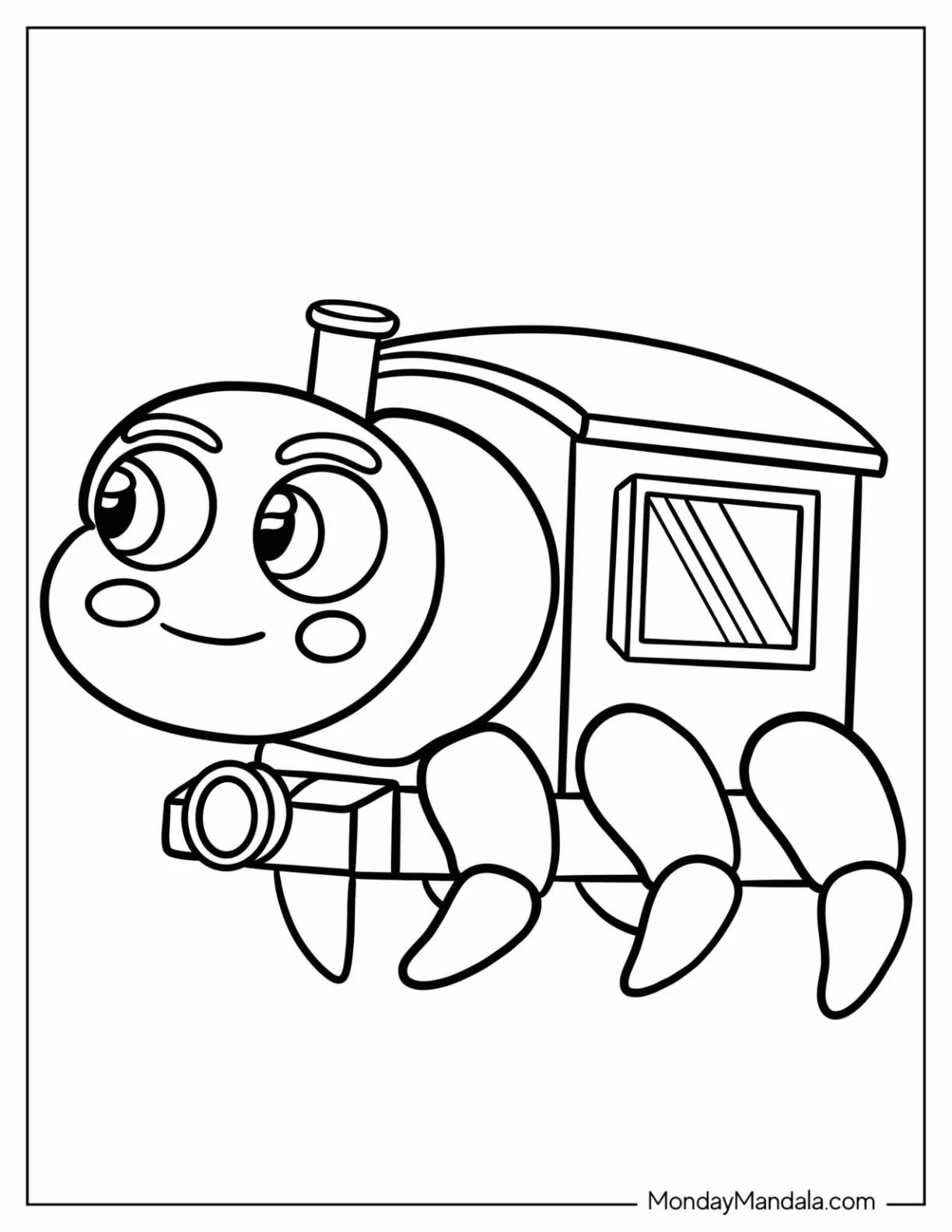 Çocuklar İçin choo-choo-charles Boyama Sayfaları 